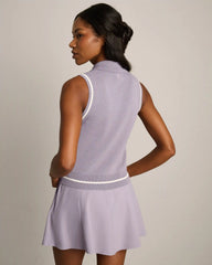 Views Sleeveless Polo -- Purple Smoke