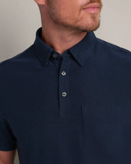 WFH Polo -- Navy Heather
