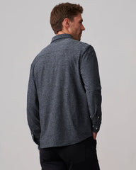 WFH Shirt -- Bluefin Heather