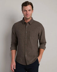 WFH Shirt -- Cafe Noir Heather