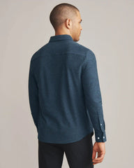 WFH Shirt -- Dark Teal/Black Heather