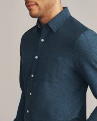 WFH Shirt -- Dark Teal/Black Heather