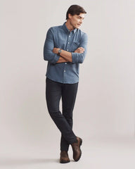 WFH Shirt -- Vintage Indigo/Slate Blue Heather