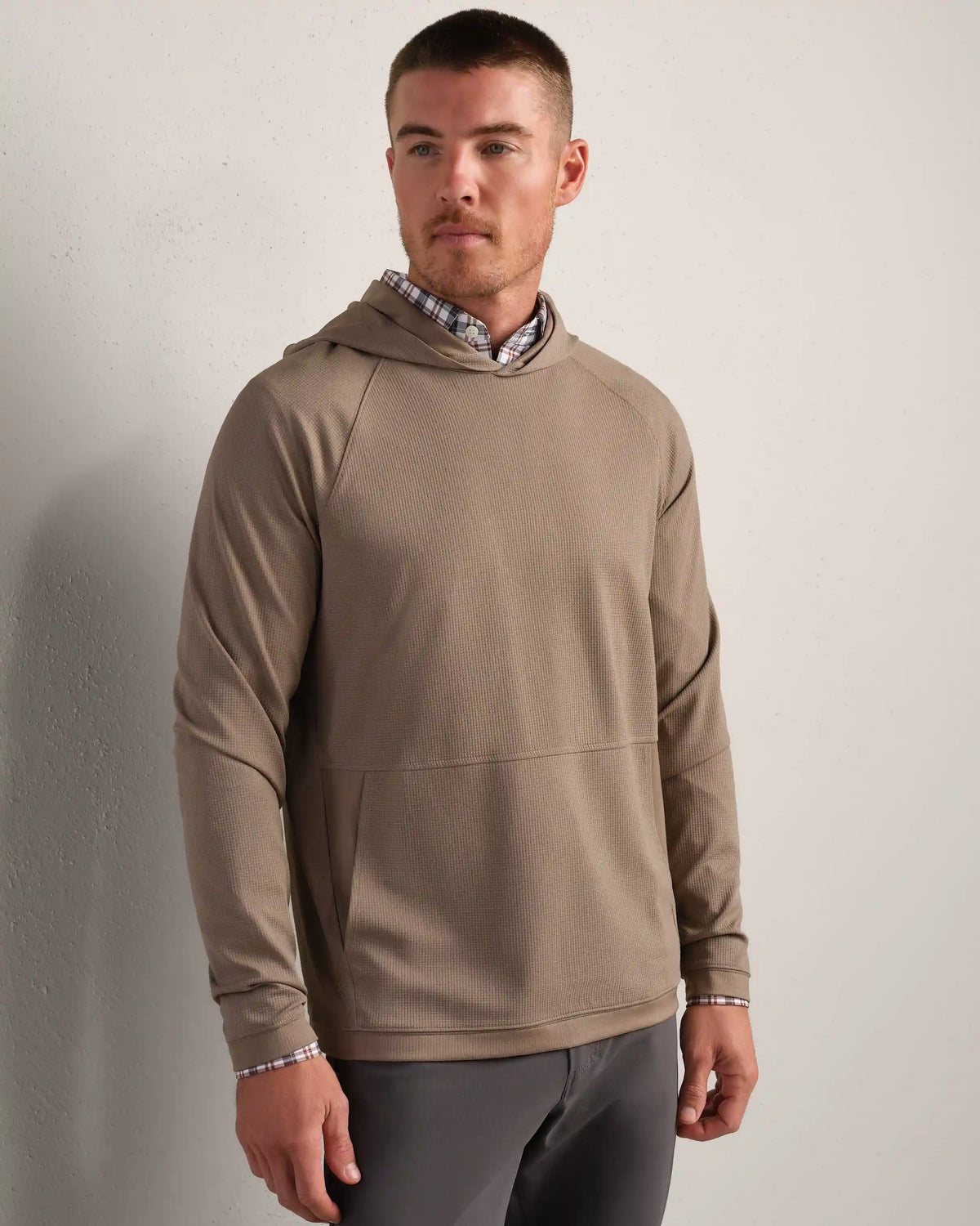 [OFFLINE] Waffle Tech Hoodie -- Foggy Taupe