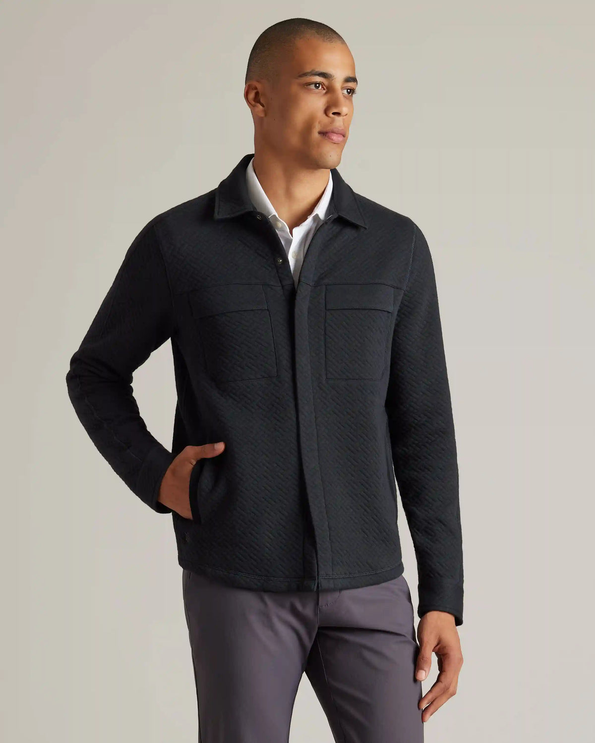 Weekender Shacket -- Black
