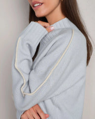 Westside V-Neck Sweater -- Blue Pearl