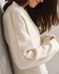 Westside V-Neck Sweater -- Sand Stone